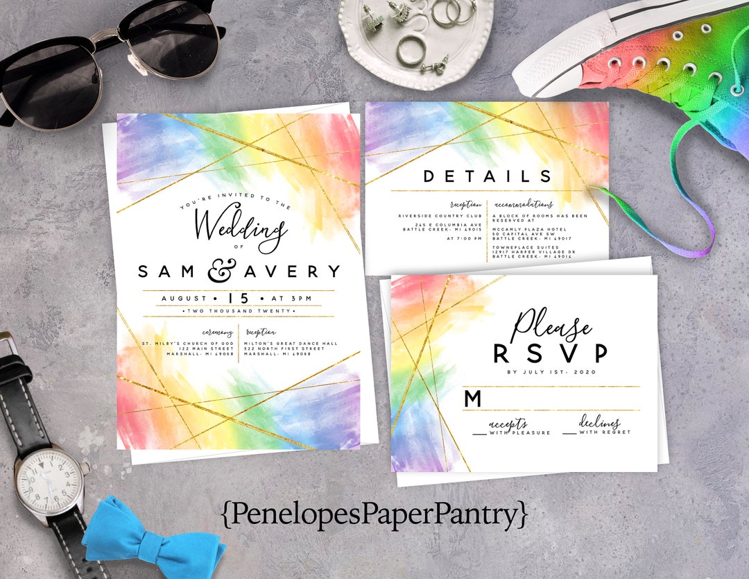 Vip Unlocked Version Same Sex Marriage Wedding Invitations
