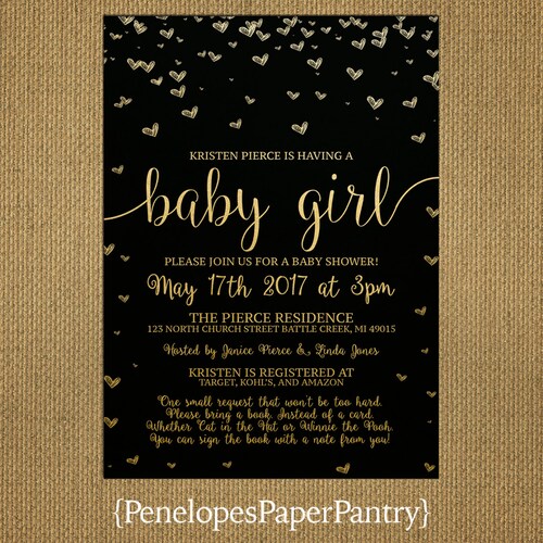 Country Girl Baby Shower Invitation Rustic Baby Shower Etsy