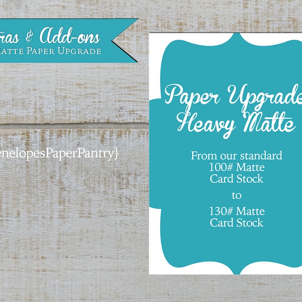 Matte Paper Upgrade,130lb Card Stock,White Card Stock,Matte Card Stock