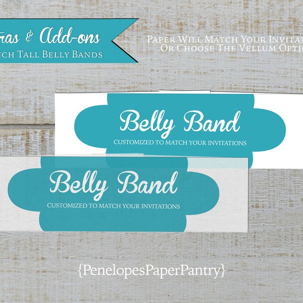 Personalized,Belly Bands,Wedding Invitation Belly Band,Custom Belly Band,Invitation Envelopment,Belly Bands,Made To Match,Printed Belly Band