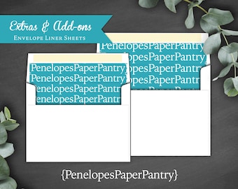 DIY Custom Envelope Liners,Printed Envelope Liners,Customized Envelope Liners,Personalized Envelope Liners,Made To Match,Matching Paper