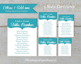 Custom Table Seating Cards,Guest Names,Table Placement Sign,Seating Assignment,Table Number,Flat Panel,Made to Match
