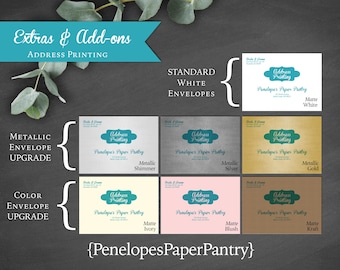 Envelope Address Printing Service Personalized Invitation RSVP Return Recipient Guest Address International Matching Design Custom Font