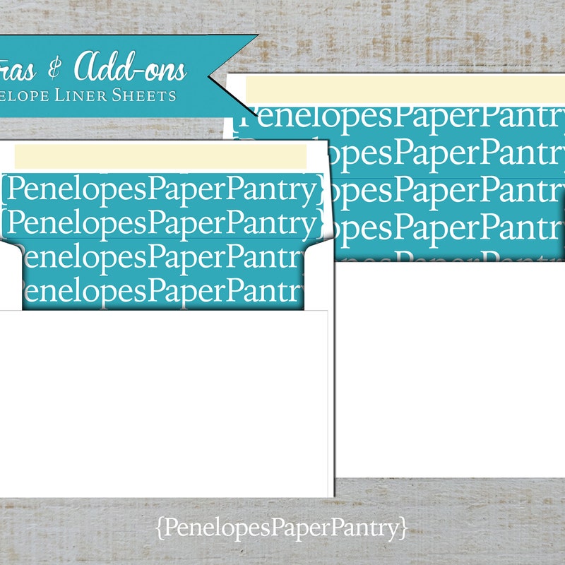 Custom envelope liners etsy