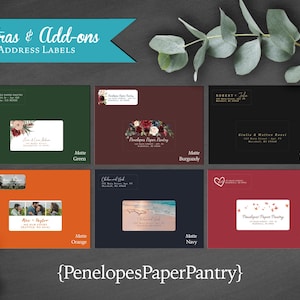 Personalized Address Labels,Return Address Labels,Guest Address Label,Envelope Address Label,Made To Match,Printed Address Label,Stickers