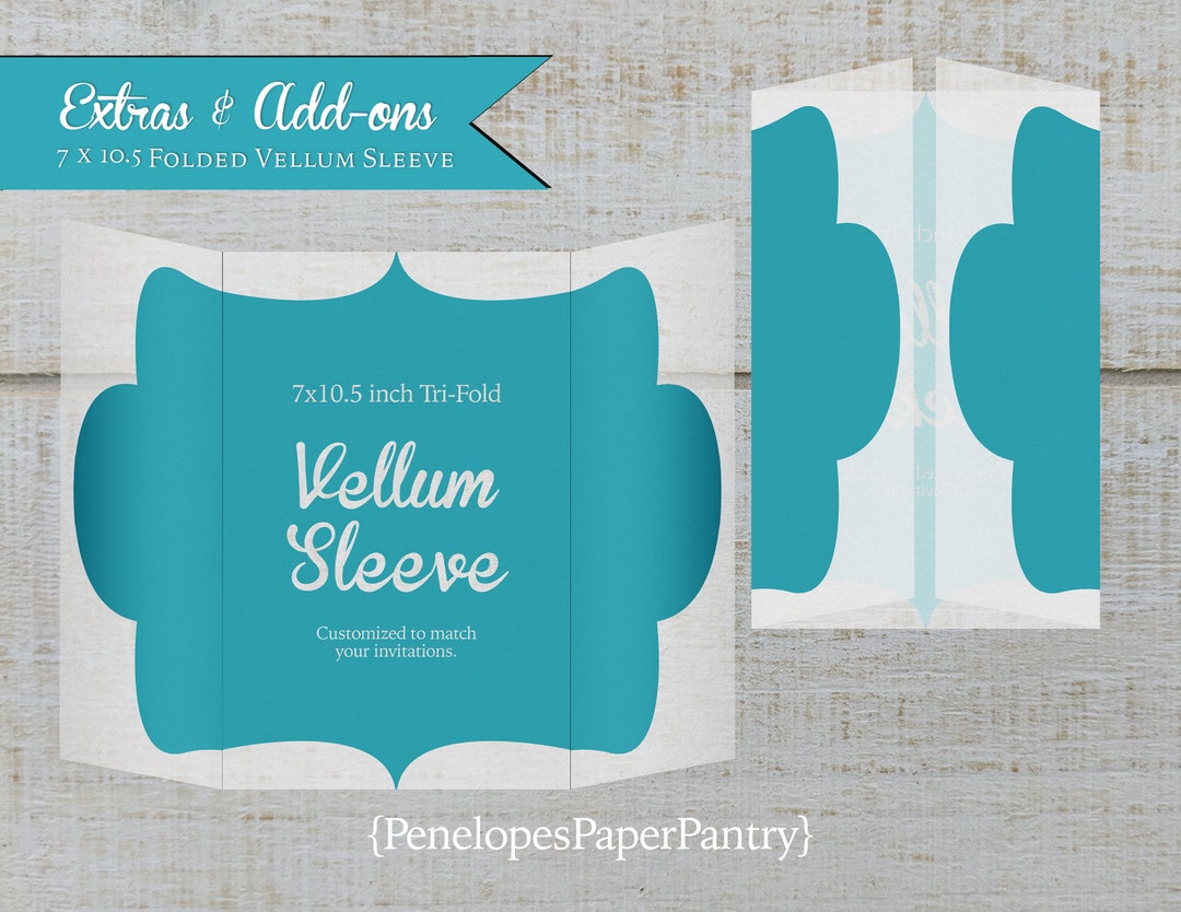 Custom Vellum Invitation Sleevemade to Matchwedding Etsy