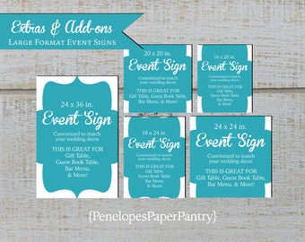 Personalized Wedding Sign,Large Custom Wedding Sign,Wide Format Wedding Signs,Wedding Decor,Welcome Sign,Printed Wedding Reception Decor