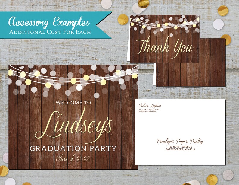 Graduation Invitation,Announcement,Class of 2024,Grad Party Invite,Grad Photo Card,Grad Photo Invite,High School,College,Personalized Card image 3