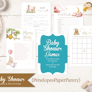 Cartes de jeu imprimées pour baby shower, Faits sur mesure, Jeux personnalisés pour baby shower, Jeu de baby shower, Cartes de jeu de bingo, Personnalisation, Sur commande, Format 5 x 7