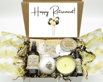 Retirement Gift Box for Women: Organic Self-Care Spa Set