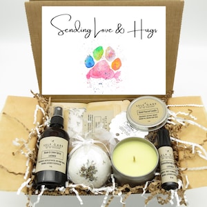 Loss of Dog Sympathy Gift / Sending Love and Hugs Pet Passing Gift Box
