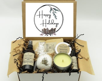 Corporate Holiday Gift for Coworkers / Christmas Self Care Spa Box / Secret Santa Gift for Staff Appreciation