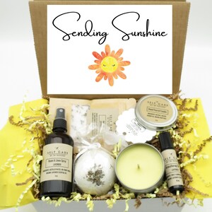 Sending Sunshine Self-Care Box/ Yellow Cheerful Gift