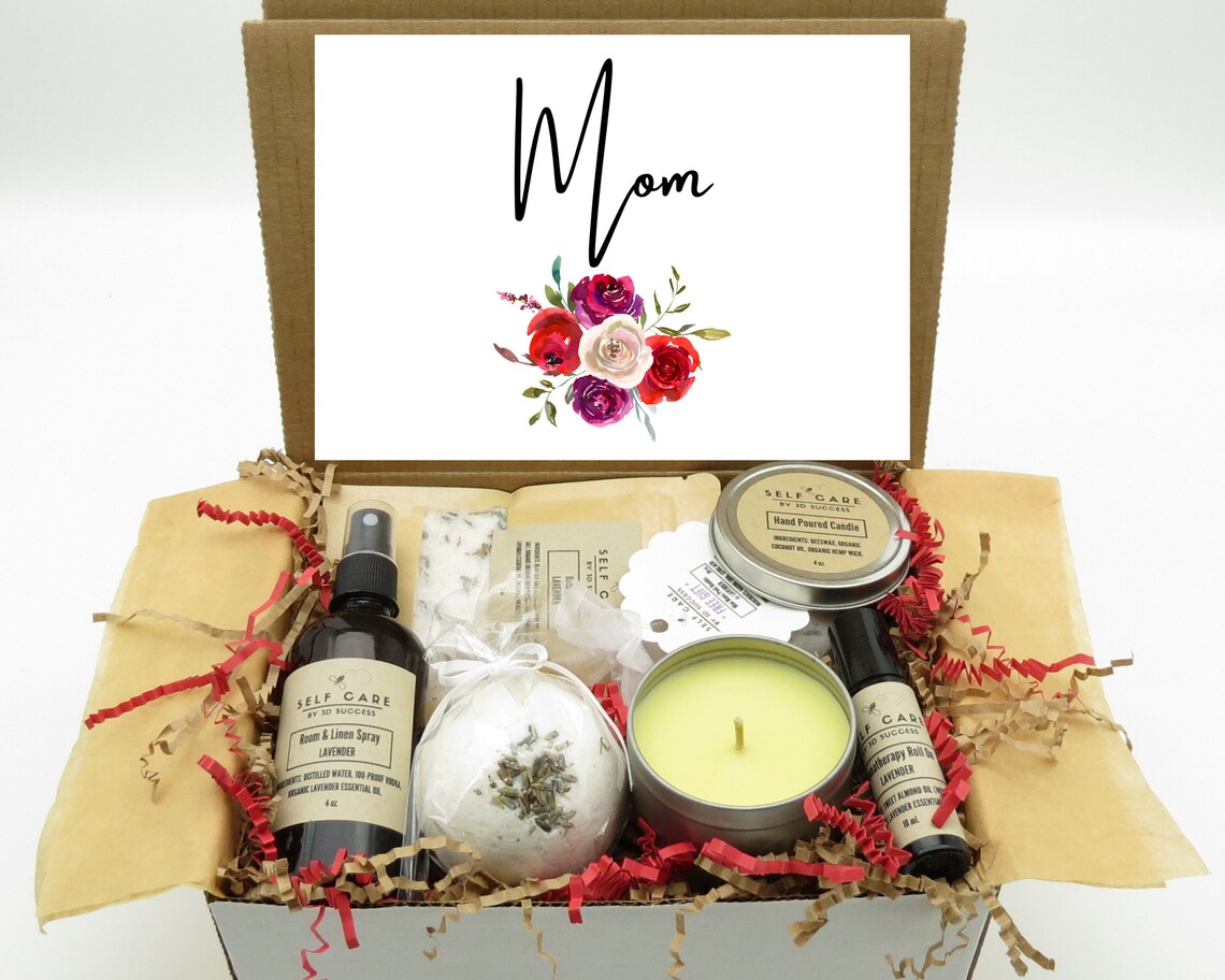 Natural Spa Gift Set for Mom / Mom Care Package / Mom Birthday Etsy