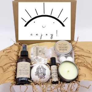 Relax and Recharge / Organic Self-Care Kit / Handmade Gift Box