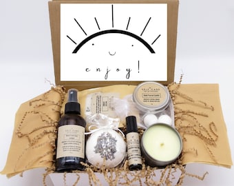 Relax and Recharge / Organic Self-Care Kit / Handmade Gift Box