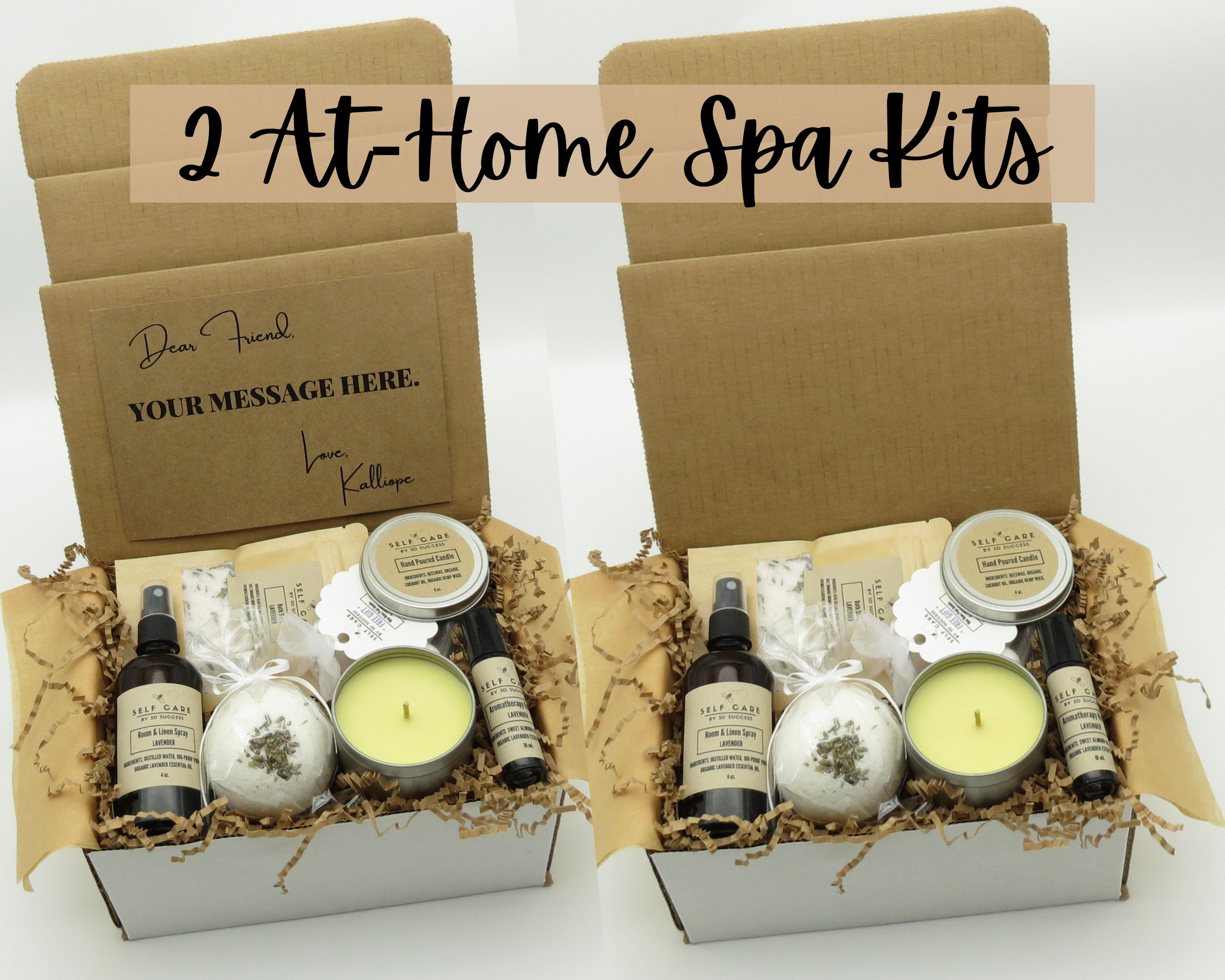 2 At Home Spa Kits / Couples Gift for Anniversary / Spa Set Etsy.de