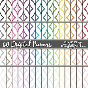 Aquarel geschilderd diamant digitaal papier, scrapbooking papier, diamant scrapbook papier, diamant achtergrond, diamant papier, handgeschilderde verf