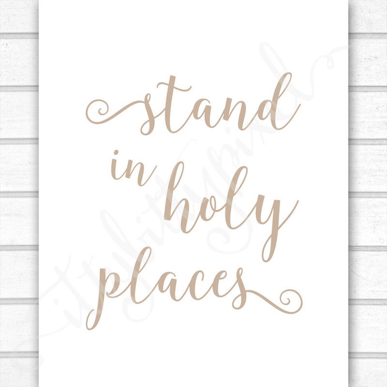Stand in Holy Places LDS Digital Wall Art Print PRINTABLE Etsy