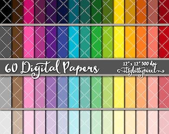Lattice Scrapbook Paper, Diamond Scrapbooking Paper, Lattice Digital Paper, Lattice Pattern Backgrounds, Dot Lattice Paper, Diamond Paper