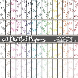 Princess Crown Scrapbook Paper, Crown Scrapbooking Paper, Crown Digital Paper, Crown Backgrounds, Crown Paper, Princess Paper, Royal Paper