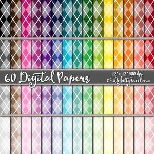 Argyle Digitaal Papier, Argyle Scrapbooking Papier, Argyle Scrapbook Papier, Diamond Papier, Argyle Papier, Plaid Paper Pack, Harlequin Digital