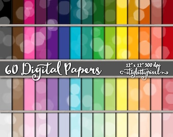 Bokeh Digital Paper, Sparkle Scrapbooking Paper, Bokeh Scrapbook Paper, Glitter Backgrounds, Shimmer Paper, BokehTexture, Holiday, Party, CU