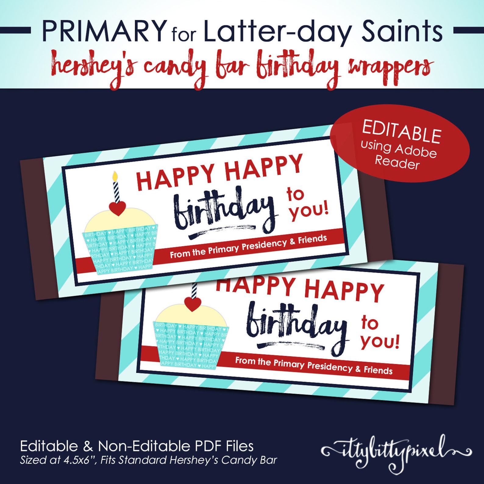 LDS Primary 2024 Hersheys Candy Bar Wrapper Come Follow Me Theme New ...