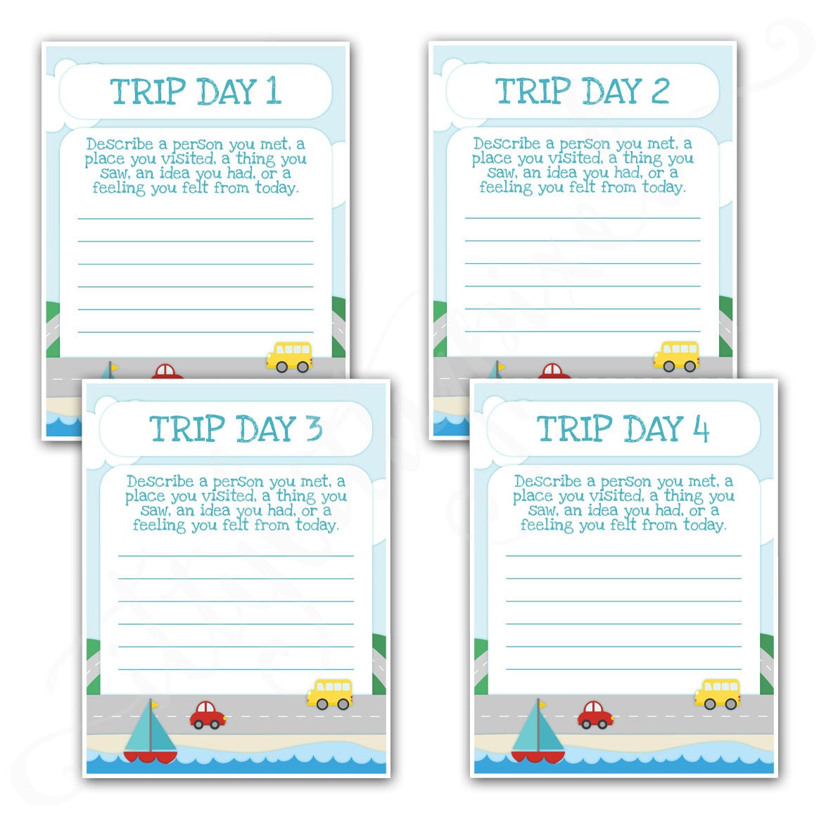 Printable Travel Activity Book for Kids - Trip Reporter