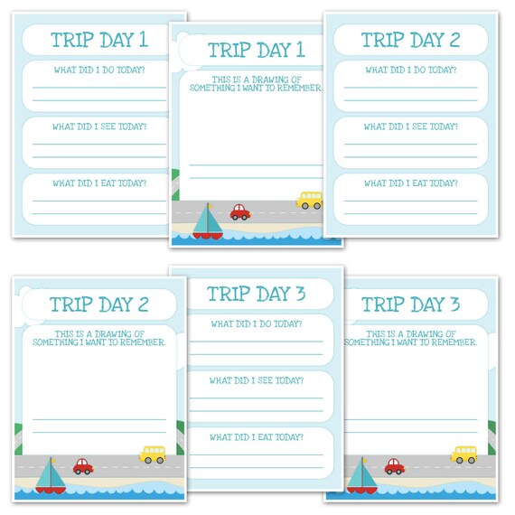 road trip journal printable road trip journal printable