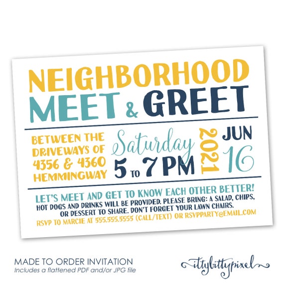 Meet And Greet Invitation Ideas