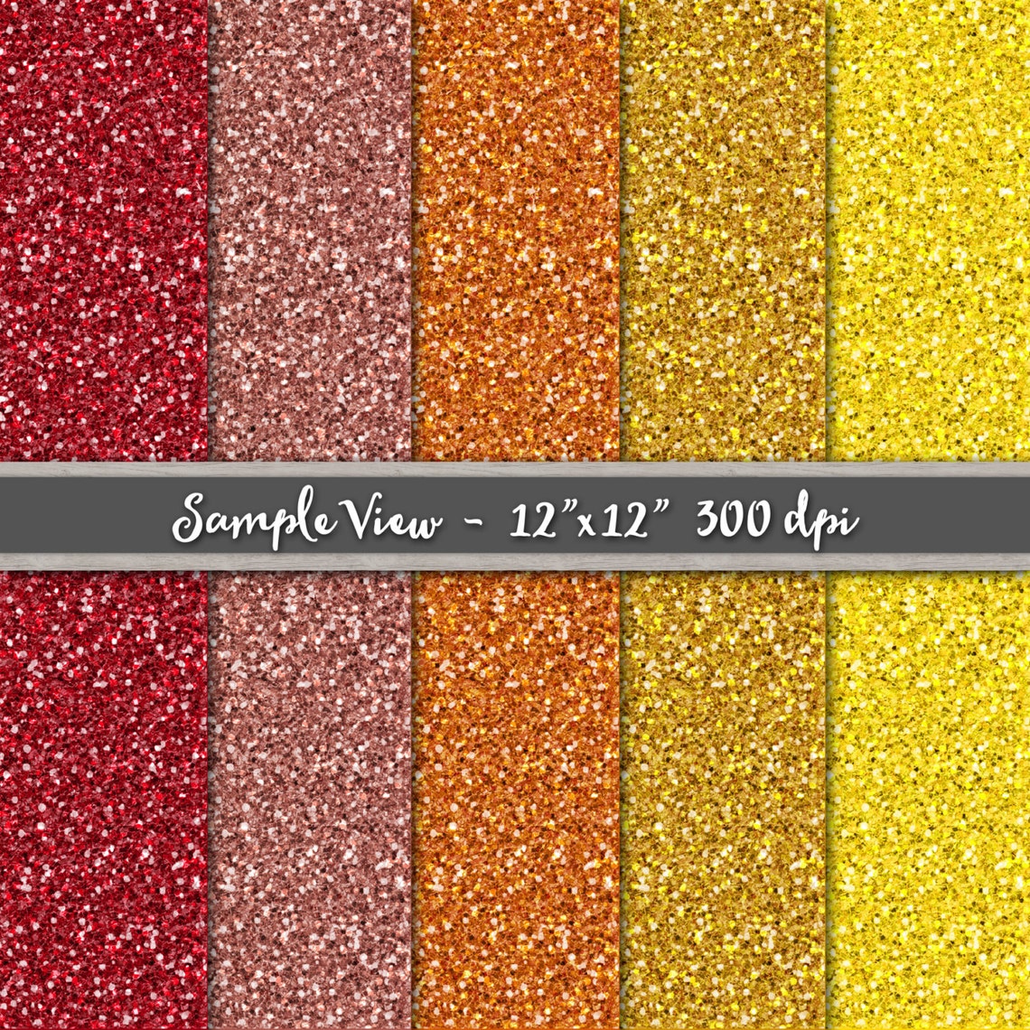 Glitter Digital Paper, Dark Rainbow Colors, Sparkle Scrapbooking Paper ...