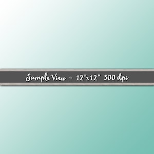 May include: A sample view of a light blue and white gradient background with a gray wooden frame at the top. The frame has the text "Sample View - 12" x 12" 300 dpi" in white.