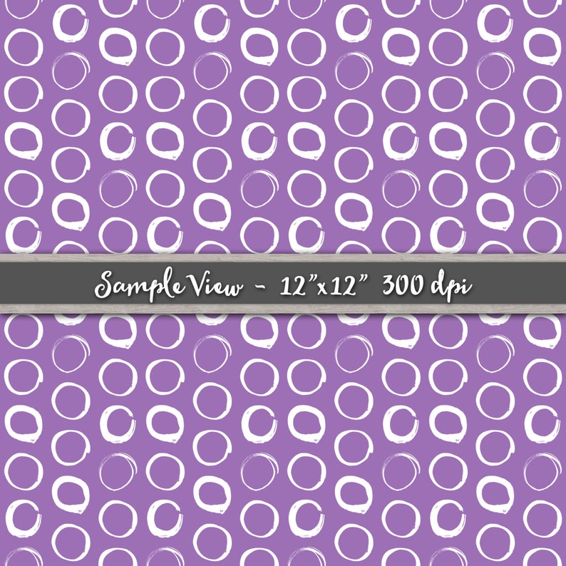 Painted Circle Scrapbook Paper Polka Dot Scrapbooking Paper Etsy