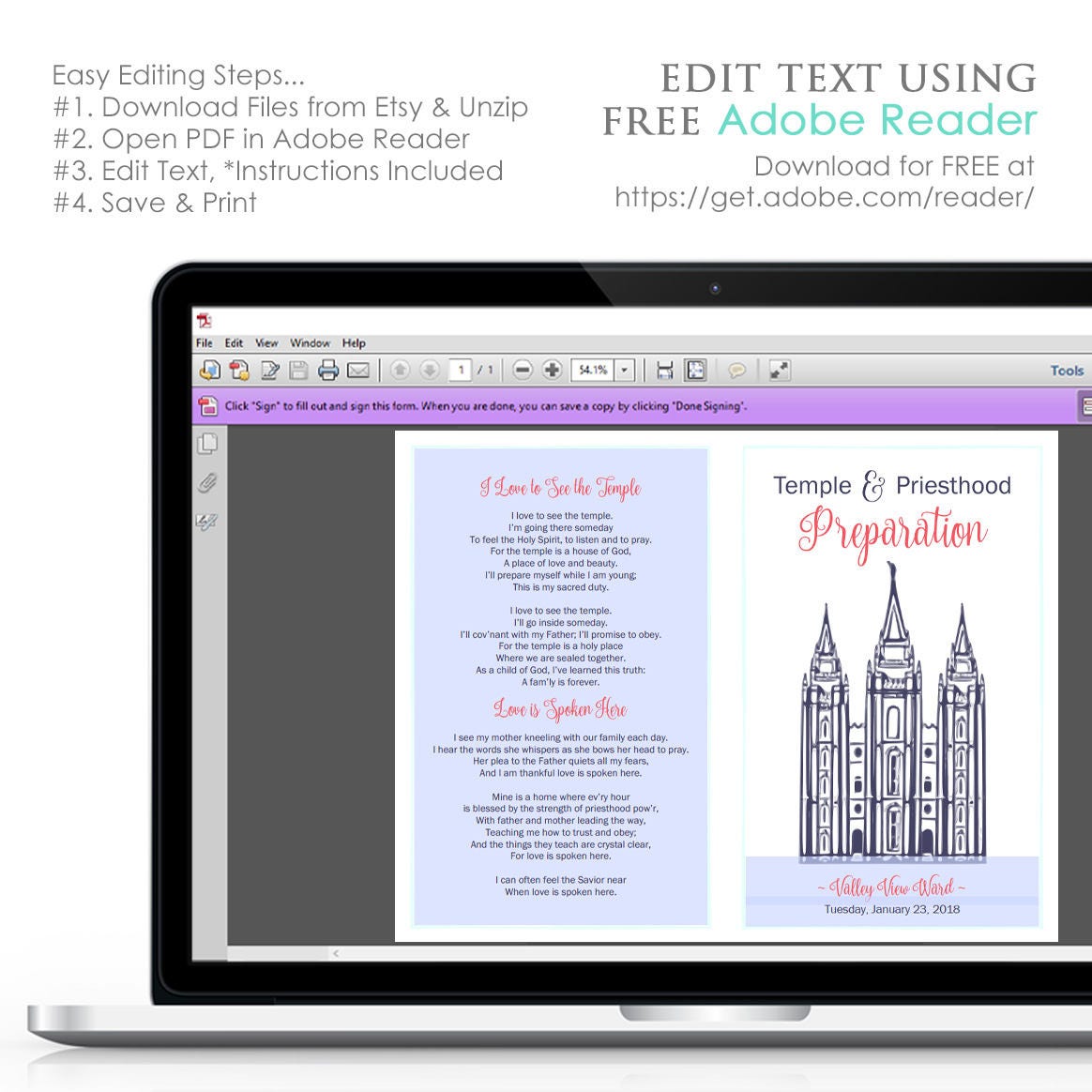 Temple and Priesthood Preparation Program LDS Primary 2020 | Etsy