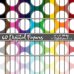 Large Polka Dot Scrapbook Paper, Polka Dot Scrapbooking Paper, Polka Dot Digital Paper, Dot Pattern, Polka Dot Paper, Colorful Paper Pack