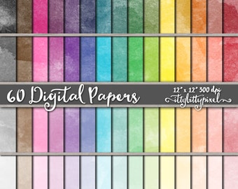 Watercolor Digital Paper, Painted Scrapbooking Paper, Watercolor Scrapbook Paper, Painted Watercolor Backgrounds, Watercolor Paper, Texture