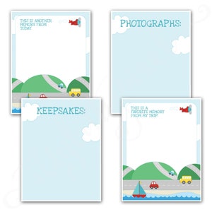 Kids Travel Journal- Printable Digital PDF Road Trip Daily Memory Book ...