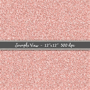 May include: A seamless digital paper pattern featuring a rose gold glitter texture. The pattern is 12 inches by 12 inches and 300 dpi.