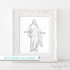 Jesus Christus Erretter - LDS Digitaler Wand kunstdruck DRUCKBARE Yw Junge Frauen 2020 Sonntagsschule Grundschulkinder Christus Evangelisal Bibel