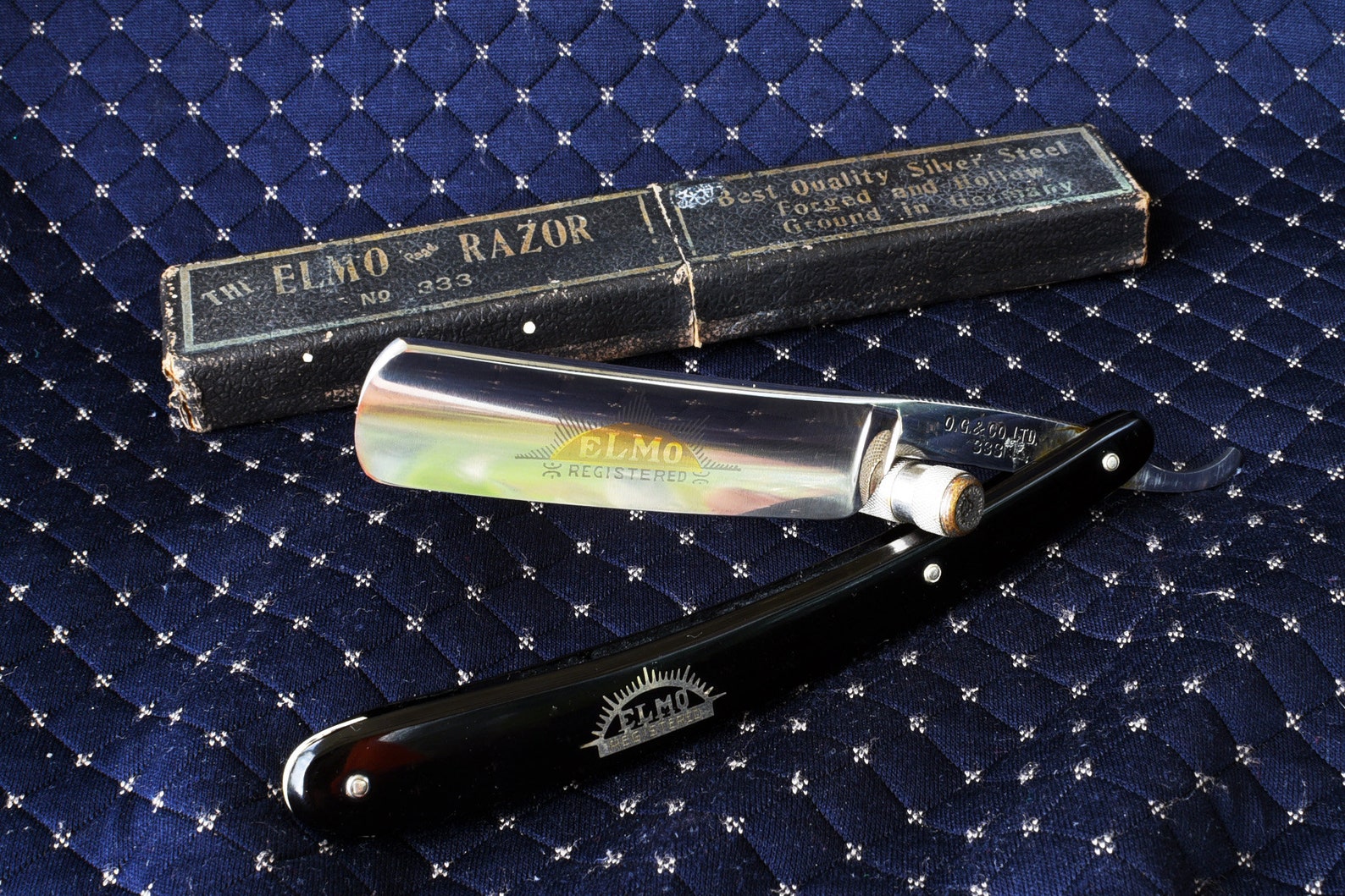 Gift Ideas Elmo Straight Razor With Original Case Shave Ready | Etsy