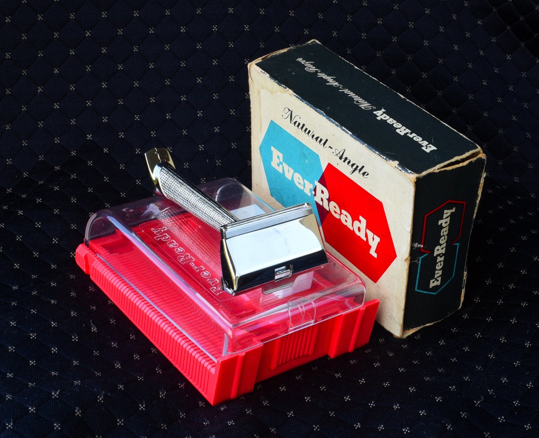 Vintage Ever Ready Razor: Unused, Original Box & Blade - 1950s Shaving ...
