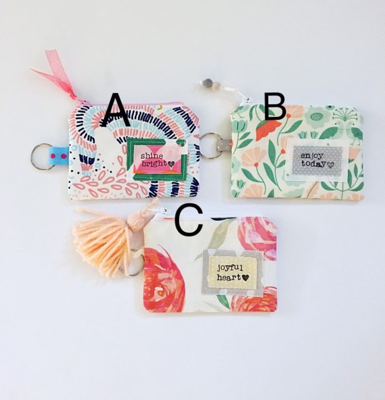 joyful heart Wallet Keychain enjoy today shine bright