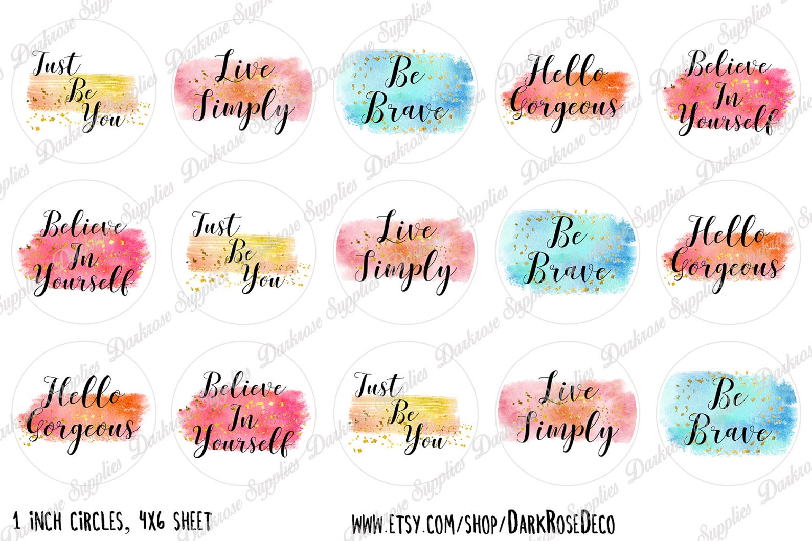 INSTANT DOWNLOAD Inspirational Quotes 4x6 Digital Printable 1 - Etsy