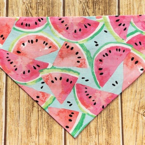 Watermelon Dog Bandana. Watermelons dog bandana. Summer dog bandana. Beach dog bandana. Dog bandana. Dog collar bandana. Summer dog. Fruit