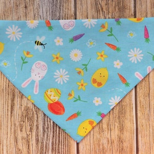 Easter Dog Bandana. Spring Dog Bandana. Easter Egg Dog Bandana. Bunny Dog. Flowers Dog. Floral Dog Bandana. Carrots Dog. Bees Dog.Chicks Dog