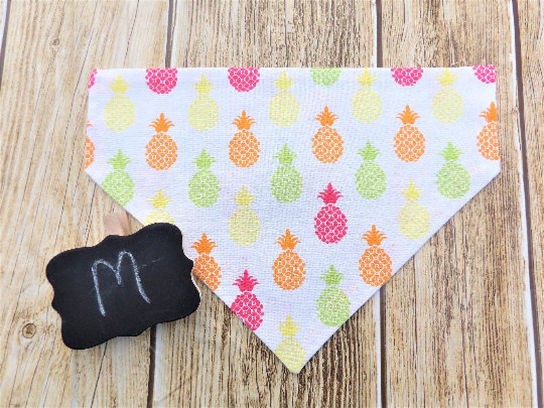 Pineapple Dog Bandana. Summer Dog Bandana.colorful Pineapple Etsy