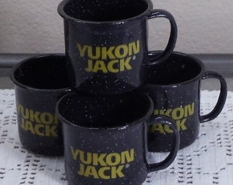 Vintage Set of 4 Yukon Graniteware (tin) Shot Glasses, #VB7213