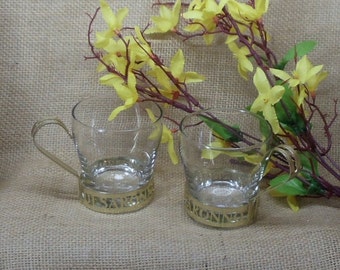 Vintage 6 oz di Saronno Liqueur/Aperitif/Cordial Glasses, Set of 2, Excellent Condition,,#VG4358