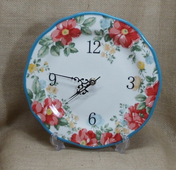 See Special Upcycled Pioneer Woman Kitchen Wall Clock Etsy